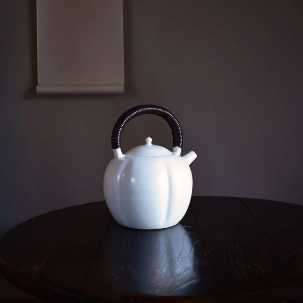 Soda Glazed Pumpkin Large Teapot