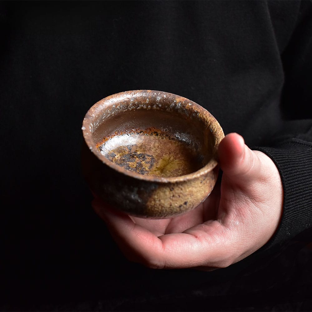 柴燒墟色品茗杯