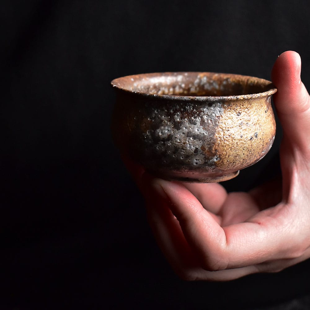柴燒墟色品茗杯