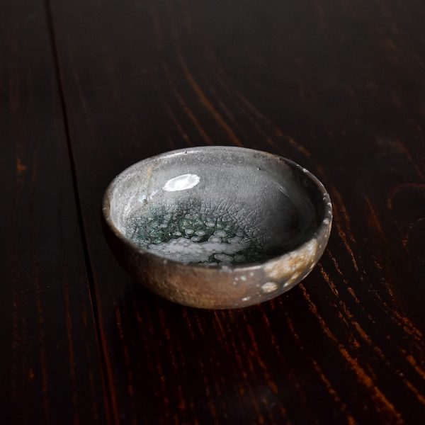 柴烧松霜品茗杯