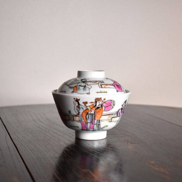 福禄寿老式盖碗