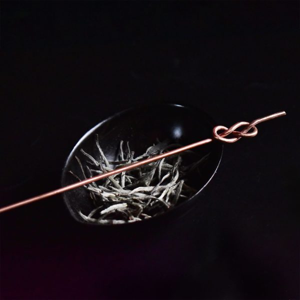 Line Circle Lacquer Tea Scoop & Tea Needle