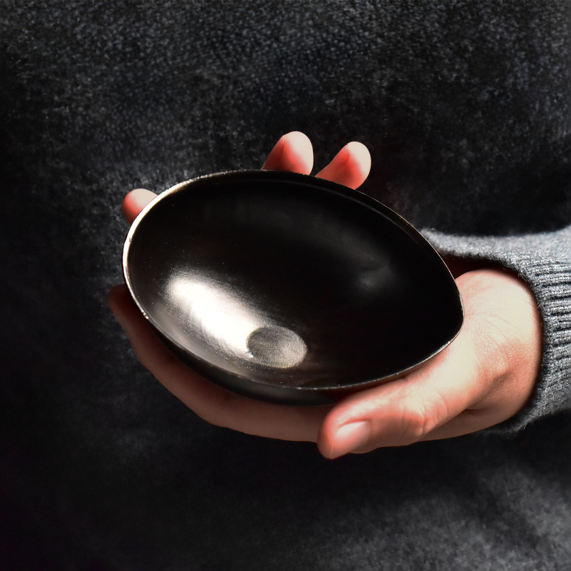 Line Circle Lacquer Tea Scoop & Tea Needle